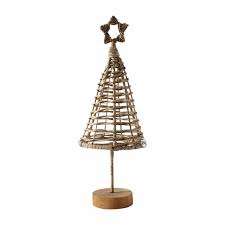 Respectueux de l'environnement Vietnam Artisanat Rotin Arbre de Noël Unique Rustique Décoration De Vacances En Gros - Product Image 2