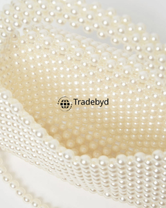 Pochette élégante en perles pour femmes sac à main fait à la main pour les cadeaux de mariage et les looks de fête par Tradebyd - Product Image 5