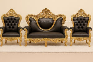 Juego de Sofás de Madera Tallada de Primera Calidad para Decoración de Recepciones de Boda, Exclusivo Juego de Sofás Indio para Bodas, Muebles para Escenario de Recepción, EE. UU. - Product Image 4