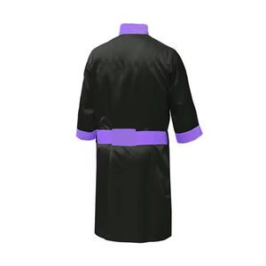 Robe de boxe professionnelle pleine longueur avec option de logo frontal, couleur personnalisée, séchage rapide, respirante, polyester/nylon, vêtements d'arts martiaux - Product Image 5