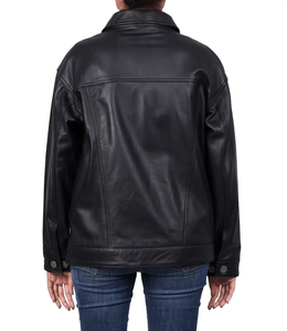 Veste universitaire courte de qualité supérieure en gros manteau d'hiver en cuir respirant de grande taille en coton tissé - Product Image 1