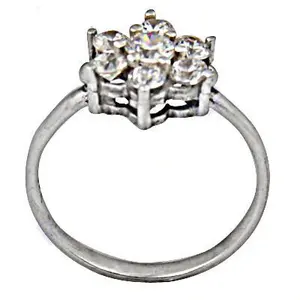 "Women's Sparkling <b>Crystal</b> Cluster <b>Ring</b> for Wedding Celebrations" - Product Image 1