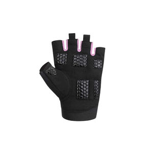 Guantes de cuero de medio dedo personalizables de alta calidad, equipo de Fitness de levantamiento de pesas resistente para gimnasio y guantes deportivos - Product Image 3