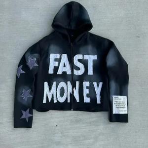 Sudadera con capucha en blanco de algodón de alta calidad, ropa de gimnasio, sudaderas con estilo para Fitness para hombres, jersey de lana sólida, sudaderas con capucha y sudaderas para hombres - Product Image 6