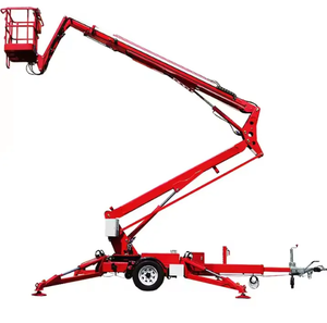 Plataformas elevadas aéreas montadas en remolque nuevas con motor diésel de 14m, y 18m 16m, elevador de pluma remolcable, recogedor de cerezas a la venta - Product Image 3