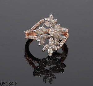 VVS Lab แหวนแต่งงานเพชรกลมสีโรสโกลด์ตัดยอดเยี่ยมสำหรับผู้หญิงทอง14K/18K สำหรับเครื่องเพชรพลอยปาร์ตี้อินเทรนด์ได้รับการรับรองจากร้าน IGI - Product Image 3