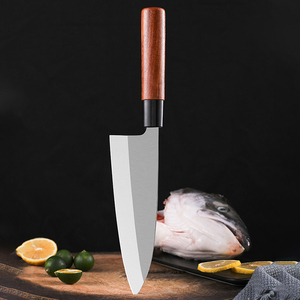 มีดสแตนเลสมีดญี่ปุ่นด้ามจับทำจากไม้แบบมืออาชีพ - Product Image 1