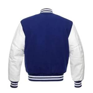 2025 personnalisé Style américain hommes varsité veste laine corps en cuir véritable manches support pour hiver Letterman Baseball Bomber - Product Image 3