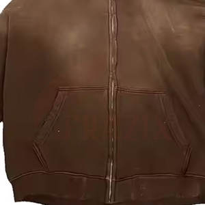 Último estilo nueva llegada de color personalizado Sun Fade cremallera sudaderas con capucha de algodón al por mayor Sun Fade cremallera sudaderas con capucha - Product Image 3