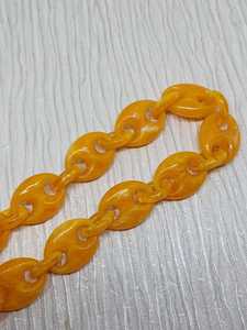 Collar de cuentas de resina de oro rosa hecho a mano, joyería de moda de la India, chapado en rodio, ocasión de boda, venta al por mayor a granel - Product Image 2