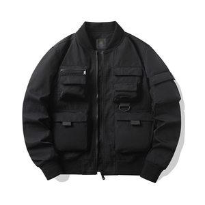 Blouson aviateur pour homme et femme, vintage, multi-poches, vêtements de travail, streetwear, coupe-vent, polaire, veste de baseball, vestes pour homme - Product Image 3