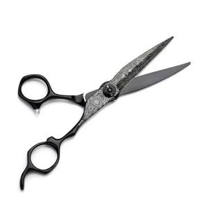 Tijeras de Peluquería Profesionales de Acero Japonés 440c, Juego de Tijeras de Salón, Damasco, Titanio, Mizutani, para Corte de Cabello - Product Image 5