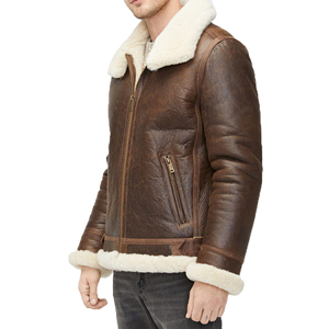 New Design Comfortable Best Selling <b>Men's</b> Fashion Leather <b>Jacket</b> <b>Fur</b> Leather <b>Jacket</b> for Winter Winter <b>Jacket</b> For <b>Men</b> - Product Image 2