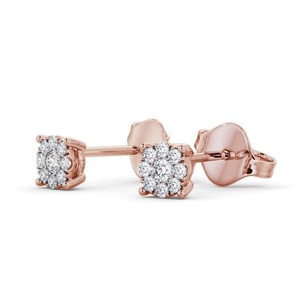 Cluster Halo Style CVD ต่างหูเม็ดเพชรสำหรับผู้หญิง,ตุ้มหูเพชรสำหรับใส่ในชีวิตประจำวันตุ้มหูประดับเพชรสำเนียงการปูแบบกำหนดเอง - Product Image 5