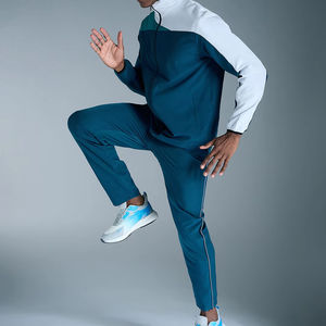 Chándal de Dos Piezas para Hombre, Personalizado, de Invierno, de Nailon/Poliéster, de Peso Medio, de Secado Rápido, Transpirable, de Longitud Completa, con Cierre de Cordón, Corte Ajustado - Product Image 3