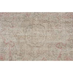Tapis vintage 7x10,3 pieds, tapis persan turc gris en laine - Product Image 5