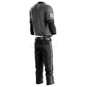 Ensemble de maillot et pantalon de baseball de haute qualité avec logo personnalisé pour les joueurs jeunes et adultes, en matière respirante - Product Image 6