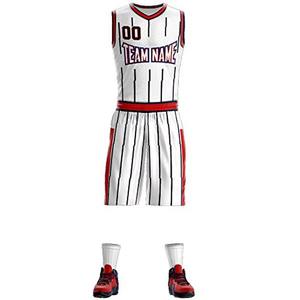 Personaliza tus Propios Uniformes de Baloncesto, Conjunto de Uniforme de Baloncesto Reversible para Ropa Deportiva - Product Image 2