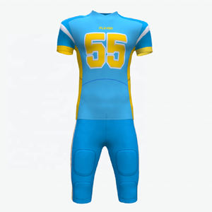 Uniformes de football américain personnalisés au meilleur prix, uniformes de football américain respirants à manches courtes avec sublimation - Product Image 1