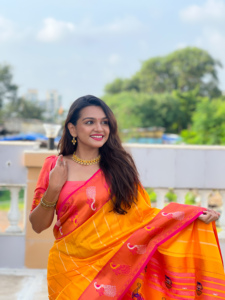 ส่าหรีผ้าไหมที่สวยงามกับการออกแบบการิทอ zari - Product Image 3