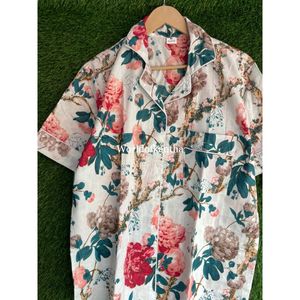 Conjuntos de pijama con estampado de bloque de pantalla de mano de algodón indio para mujer conjuntos de pantalón de manga corta de verano hechos a mano suministro al por mayor - Product Image 2