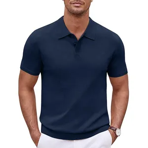 Polo t Áo Sơ Mi Nam polo Áo sơ mi cotton ngắn tay thiết kế mới nhất Slim Fit Polo t Áo Sơ Mi Nam rắn màu nhuộm quá khổ trống