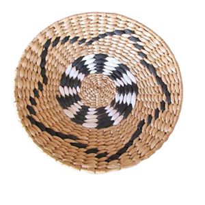 ดอกไม้สไตล์โบฮีเมียนทางดอกไม้ทรงกลมน้ำผักตบชวาแขวนผนังศิลปะไม้ที่เป็นมิตรกับสิ่งแวดล้อมจากโรงงานเวียดนามของตกแต่งบ้านที่สวยงาม - Product Image 1