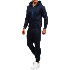 Ensemble de survêtement unisexe de haute qualité, 2 pièces, sweat-shirt à capuche et pantalon de jogging, vêtements de sport personnalisés pour hommes, survêtement grande taille - Product Image 2