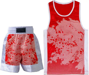 Uniforme de Boxeo de Alta Calidad 100% Poliéster, Color y Logotipo Personalizables, Uniforme de Boxeo sin Mangas Unisex para Adultos - Product Image 1