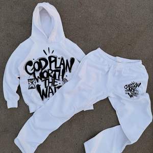 Haute qualité unisexe Baggy surdimensionné pull Sportswear Jogging costume avec sweat à capuche respirant et ensemble de pantalons de survêtement - Product Image 4