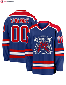BETHERIVAL Jersey de Hockey sobre Hielo Popular de Alta Calidad, Personalizado con Impresión por Transferencia de Calor, Sarga 100% Poliéster para Adultos, Nombre del Equipo Personalizado - Product Image 3