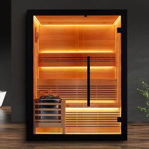 Kustom kualitas tinggi kamar <span class=keywords><strong>Sauna</strong></span> dalam ruangan 1-orang desain Modern <span class=keywords><strong>Sauna</strong></span> inframerah untuk <span class=keywords><strong>Sauna</strong></span> yang dapat disesuaikan - Product Image 5