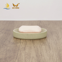 Ensemble d'accessoires de salle de bain élégants et écologiques en céramique, 6 pièces, style maison, avec taille et couleur personnalisables