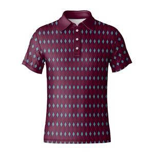 Chemise de golf élégante et de qualité supérieure en polyester et élasthanne, logo et étiquette personnalisés, fabricant de vêtements de polo de golf pour hommes en provenance du Vietnam - Product Image 2
