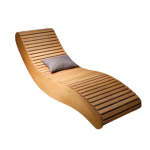 Meubles de salon de soleil en plein air chaises longues en bois pour la plage de l'océan au bord de la piscine prix de gros de la meilleure qualité - Product Image 1