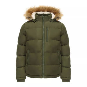 Chaquetas acolchadas ligeras para hombre, estilos de burbujas de lona personalizados, suministro rápido al por mayor, diseño cálido versátil y elegante - Product Image 1