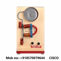 Modèle de démonstration de cloche électrique sur socle en bois