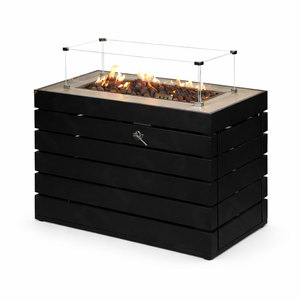 Fireplace for Sale <strong>Gas</strong> Large Black Painting Outdoor <strong>Fire</strong> Pit <strong>Heater</strong> for Hotel Decoration Commercial Use - Product Image 5