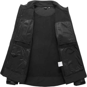 Veste Softshell Haute Performance pour Homme Légère Imperméable Respirante Col Montant Fermeture Éclair Veste d'Extérieur - Product Image 3