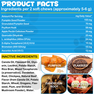 Suplementos para Glándulas Anales de Mascotas en Oferta, Golosinas Masticables Suaves con Sabor a Carne de Res para Perros con Soporte Inmunológico de Calabaza y <span class=keywords><strong>Dieta</strong></span> de Ingredientes Limitados - Product Image 4