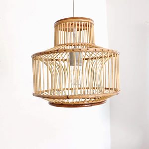 <b>Bamboo</b> Decorative Pendant Lamp <b>Shades</b> <b>Lighting</b> Natural Handmade <b>Bamboo</b> Lanterns - Product Image 1