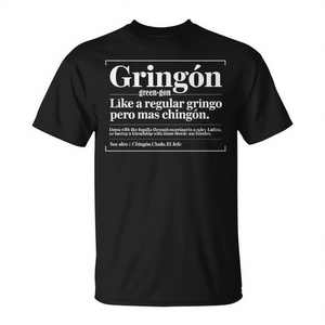 Camiseta Gringn Green-Gon Definition Latino Gringo Humor, Camiseta Promocional Premium con Diseño - Product Image 2