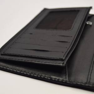 กระเป๋าสตางค์หนังแท้ยาวปานกลางสำหรับทุกเพศสำหรับเป็นของขวัญของใช้ส่วนตัวกระเป๋าสตางค์หนังแบบเปิดปิด - Product Image 4