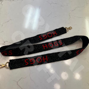 Go Redbirds personalizado oro blanco semilla cuenta bolsa correas 'Hook Em Horns' accesorio de moda correa de monedero con cuentas - Product Image 4