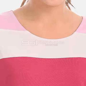 Camiseta básica de algodón para mujer, cuello redondo, manga corta, suave, transpirable, cómoda, ligera, moderna, informal, para verano, uso diario. - Product Image 2