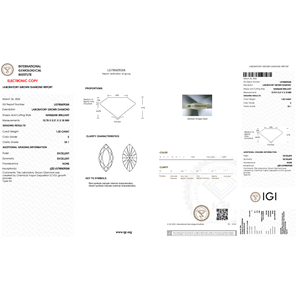 Lottie 1ct Marquise-Schliff Labor-Gezüchteter Diamant Pinky-Ring - Product Image 4