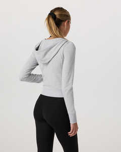 Sweat à capuche oversize tendance pour femme, style streetwear, chic décontracté, sweat à capuche zippé pour femme, superposition élégante - Product Image 2