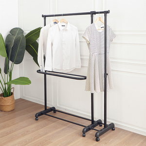 Modern Metal Coat Rack With 1 Shelf Freestanding Portable Design For Bedroom Home Furniture - Product Image 6