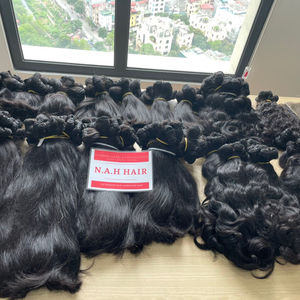 Mèches naturelles lisses et lisses avec cuticules alignées, mèches frontales assorties, 40 pouces, 13x4 - Product Image 1