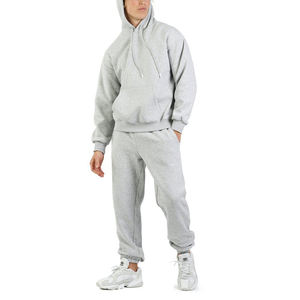 2025 Pantalon de survêtement épais en coton épais 100 avec logo personnalisé Survêtement à capuche 500gsm épais français éponge Baggy Fit Survêtements pour hommes - Product Image 1